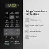 Comfee EM720CPL-PMB Countertop Microwave Oven with Sound On/Off, ECO Mode and Easy One-Touch Buttons, 0.7 Cu Ft, Black COMFEE'