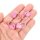 PATIKIL Crochet Stitch Markers, 100 Pack Plastic Knitting Markers Needle Pin Heart Locking Stitch Marker for Sewing Crocheting DIY Craft, Pink PATIKIL