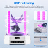 ELEGOO Mercury Plus 3.0 Larger Wash and Cure Station, Resin Curing Machine for LCD/SLA/DLP 3D Printing Models, Best for Saturn, Mars 3D Printer, Washing Size of 230 * 135 * 260mmm ELEGOO