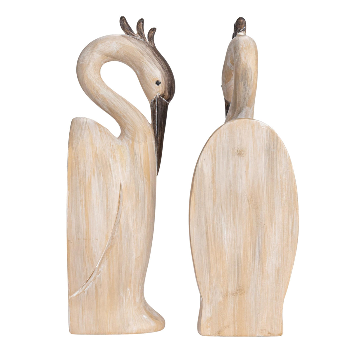 Creative Co-Op Resin Heron Bookends, Cream, Set of 2 Creative Co-Op
