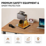 Monport 6W Laser Engraver,Portable Handheld Laser Engraving Machine,0.01mm High Precision 5000mm/s High Speed Laser Marking Machine for Wood,Leather,Cardboard,Kraft,Aluminum,Stainless Steel etc. Monport