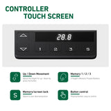 FEZIBO 40 x 24 Inches Standing Desk with Drawer, Adjustable Height Electric Stand up Desk with Storage, Sit Stand Home Office Desk, Ergonomic Computer Desk, Black FEZIBO