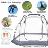 Bubble Tent 4-6 People Transparent Tent 10 'x10' Outdoor Tent Cold and Waterproof Suitable for Terrace, Canopy, Backyard Star Watching Camping Portable Tent VEIZXUN