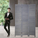 Room Dividers and Folding Privacy Screens, 3 Panel 69 Inch Tall Portable Room Seperating Divider, Handwork Solid Wood Room Divider Wall, Room Partitions and Dividers Freestanding for Home Office Dkeli