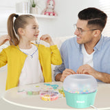 IBBWB Electric Clay Bead Spinner, Bead Spinner Kit with 2000+pcs Beads, Clay Bead Spinner for Jewelry, Clay Beads Bracelet, Waist Beads, Rice Beads, Making of Handicraft Gifts (Light Green) IBBWB