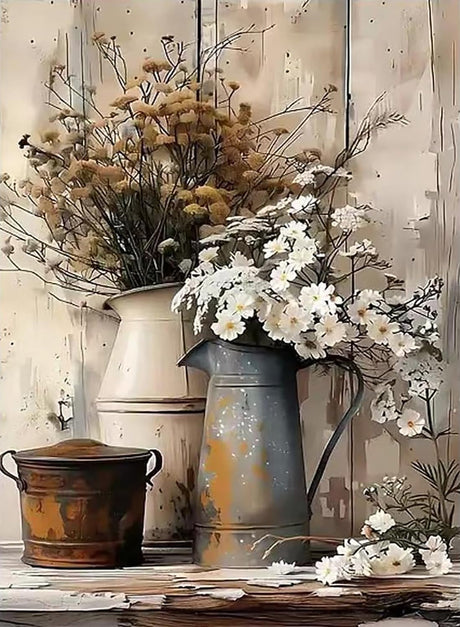 WUDWL Paint by Numbers for Adults and Kids, Painting by Number Kits On Canvas, Number Artist Paint by Number Kit Funny Flower Without Frame DIY Oil Painting Acrylic Paints, Home Wall Decor, 12x16in WUDWL