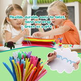 Zlulary Pipe Cleaners Craft, Pipe Cleaners Craft Supplies, Pipe Cleaner, Art and Crafts Kit with Instructions, Pipe Cleaner Art Kits DIY Arts Crafts Decorations Zlulary