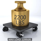 Ruiishunyy Leveling Casters Set of 4 Heavy Duty 60F - Retractable Caster Wheel with Upgraded Ratchet Handle - 360° Swivel Castor for Furniture, Workbench, Machine, Total Capacity 2200 Lbs Ruiishunyy