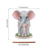 antor Elephant Diamond Painting Desktop Ornament DIY 5D Animal Diamond Art Tabletop Decoration for Home Living Room Office Table Top Christmas Gifts antor