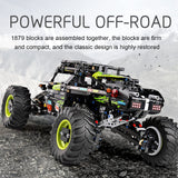 Mould King 18002 RC Climbing Car Building Kits for Boys, 1879 Pieces MOC Building Blocks 4X4 Off-Road Truck Model Sets, Stem Remote Control Car Bricks Toys for Kids Mould King