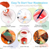 Paint by Numbers Kit for Adults Rolled Canvas - 16x20 Inch Venice Adult Paint by Number Kits on Canvas for Beginners, DIY Acrylic Oil Number Painting Kits with Gift Box for Home Wall Decor Gift Offito