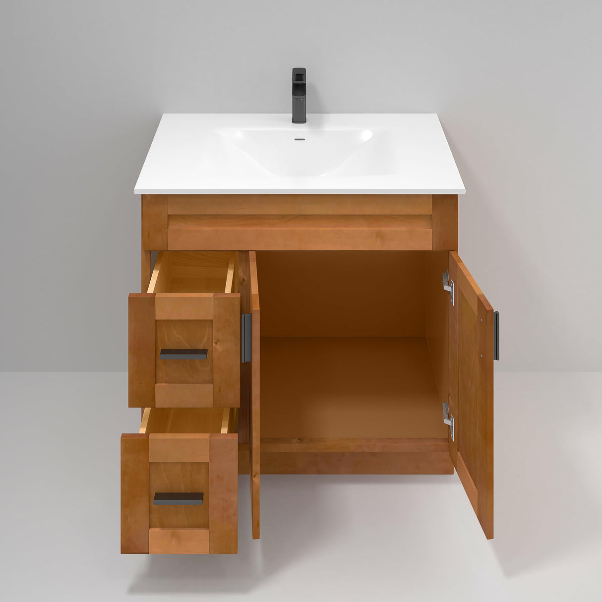 La Royal Maple Shaker Sink Base Bathroom Vanity with Drawers 36" Ready-to-Assemble Bathroom Cabinet Sink Base La Royal