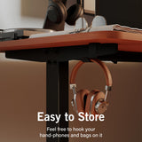 Monomi Electric Standing Desk, 55x28 Inches Adjustable Height Desk, Home Office Sit Stand Up Desk (Black Frame/Cherry Top) Monomi