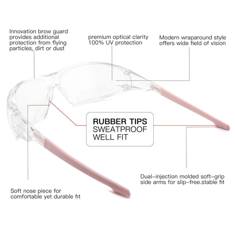 Alsenor Anti Fog Goggles Wrap-Around Shooting Safety Glasses Blue Light Blocking Protective Eyewear ANSI Z87 Cycling Glasses Alsenor