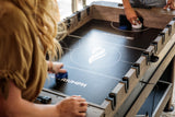56” 4-in-1 Swivel Multi-Game Table - Air Hockey, Billiards, Foosball, Ping Pong - Rustic Wood Grain Finish, Brown Triumph