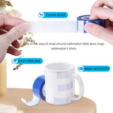 TSSART P18 Heat Tape - Blue Heat Press Tape for Vinyl Sublimation Heat Sublimation Heat Transfer, Oxidation and High Temperature Resistance Residue Free - 4Pack, 0.4inch x 54FT TSSART