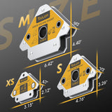 TOOLIOM Arrow Welding Magnets 6Pcs 25LB & 50 LB & 75 LB Strong Hold Magnetic Welding Holder Welder Magnet Set Welding Accessories TOOLIOM