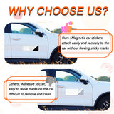 10 Pack Bumper Sticker Magnet, 4"x12" Flexible Magnetic Bumper Sticker with Self Adhesive, Cut-to-Size Bumper Sticker Magnetizer, Turn Any Decal Into a Magnet XIHEYOMI