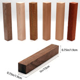 DICHA Wood Pen Blanks for Turning-Pen Blanks for Woodturning Burl-Black Walnut,Hard Maple,Merbau,Cherry,Beech,African Padauk-3/4" x 3/4" x 5" (30 Pack) DICHA