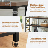 HOMBAZAAR Entryway Console Table,Industrial Console Table with Storage for Entryway,Rustic Sofa Table with 3 Tier Wide Shelf and Metal Frame, Hallway Table for Entryway,Living Room,Brown,47'' HOMBAZAAR