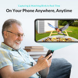 NETVUE Birdfy AI - Smart Bird Feeder with Camera with Solar Panel, Free AI Forever, Auto Capture & Identify 6000+ Bird Species, Bird Videos for NETVUE