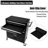 nifoti 4 Drawers Tool Cart on Wheels,Rolling Tool Box Tool Storage， Drawers Rolling Tool Box Organizer Tool Case for Garage, Warehouse, Workshop, nifoti