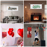 FVIEXE 6PCS 2x4 Ft Polyester Oxford Cloth Sublimation Vinyl Banner Blank DIY Signs Banner with Free Hanging Rope for Indoor Outdoor Wall Decoration Party Birthday Halloween Thanksgiving FVIEXE