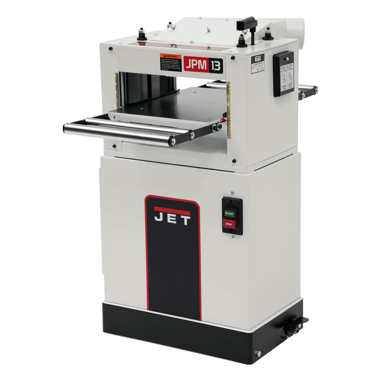 JET 13-Inch Planer/Molder, 3 HSS Knives, 1-1/2 HP, 1Ph 115/230V (JPM-13CS) Jet
