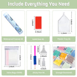 6 Pack Inspirational Diamond Painting Kits for Adults, Diamond Art Kits for Adults, DIY 5D Diamond Painting Kits for Beginners Home Wall Decor 12x16inch Mandun