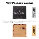 Scented Candles Set | Men Candle Set, Scented Candles for Home, Gifts for Men Aromatherapy Gift Set - 4 Pack Manly Gifts Soy Candle of Leather/Smoke & Vanilla/Oak/Lavender Auelife