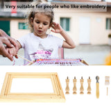 Embroidery Frame Stand Beech Wood Scroll Quilt Holder for Stitching Sewing Craft, Glossy and Size for Adults and Children Asixxsix
