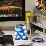 OFFNOVA 12oz Sublimation Tumblers Blank 4 Pack Stainless Steel Coffee Tumblers With Handle and Lid, Double Wall Vacuum Camping Cup for Hot & Cold Drinks Tea OFFNOVA