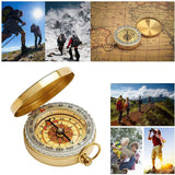 Personalized Copper Compass for Him Custom Engraved Camping Survival Compass Husband Birthday Gift Hobkro