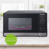 Panasonic NN-SB438S Compact Microwave Oven, 0.9 cft, Black Stainless Steel Panasonic