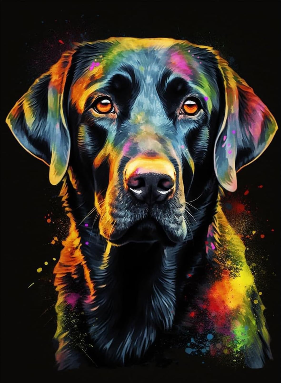 EIBEILI Diamond Painting Kits for Adults DIY 5D Diamond Art Paint with Round Diamonds Full Drill Gem Dog Art Painting Kit for Home Wall Decor Gifts 12x16inch EIBEILI