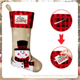DeckTheHalls Christmas Stockings, 3 PCS Personalized Christmas Stocking, 19” Large Holiday & Family Stocking for Christmas Tree Decoration | Fireplace Party Decoration DeckTheHalls