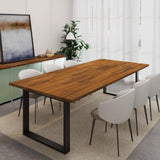 Howizz 55 x 28 in. Solid Wood Table Top, Dark Walnut Stained Acacia Desktop for Standing Desk/Office Tabletop/Countertop, 1in. Thick Howizz