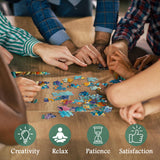 PICKFORU Ocean Puzzles for Adults 1000 Pieces, Quilling Paper Art Fish Sea Puzzle, Paper Cut Art Ocean Plant Jigsaw Puzzles as Home Decor PICKFORU