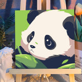 Reivworl Paint by Numbers Kit for Kids with Frame and Easel, Panda Paint by Number Kids Age 5-8-12, Paint by Numbers Gifts and Home Decor (8X8 Inch) Reivworl