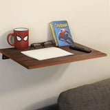 Kaboon Universal Tabletop 40"x18", Solid One-Piece Melamine Table Top, Double Desk L-Desk Floating Desk DIY, Home and Office,Dark Walnut Kaboon