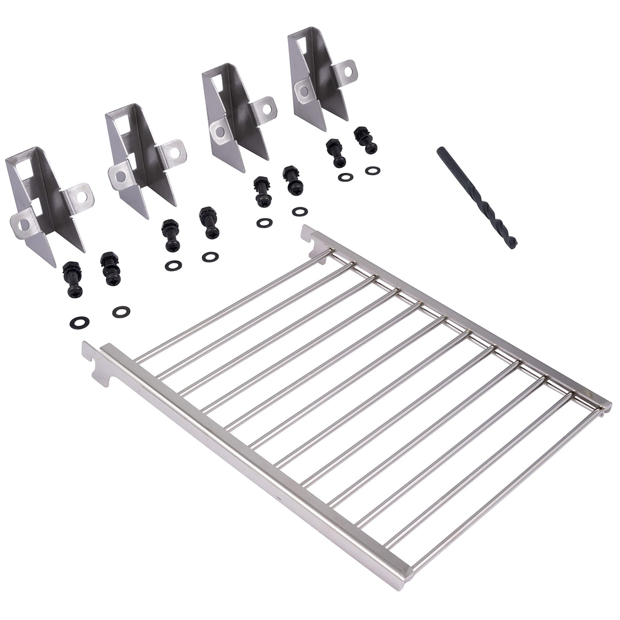 Oklahoma Joe's 5959596W06 Highland Racks Offset Smoker Flex Bracket Kit, Regular, Silver Oklahoma Joe's