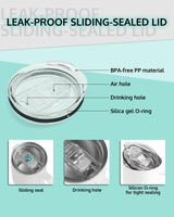 OFFNOVA 12oz Sublimation Tumblers Blank 4 Pack Stainless Steel Coffee Tumblers With Handle and Lid, Double Wall Vacuum Camping Cup for Hot & Cold Drinks Tea OFFNOVA