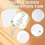 Cevhzoe 12 Pieces Church Fans Handheld Set, Double-sided Sublimation Fans Blank ，PET Plastic Blank Handheld Fan for Church Parties and Crafting (12pcs) Cevhzoe
