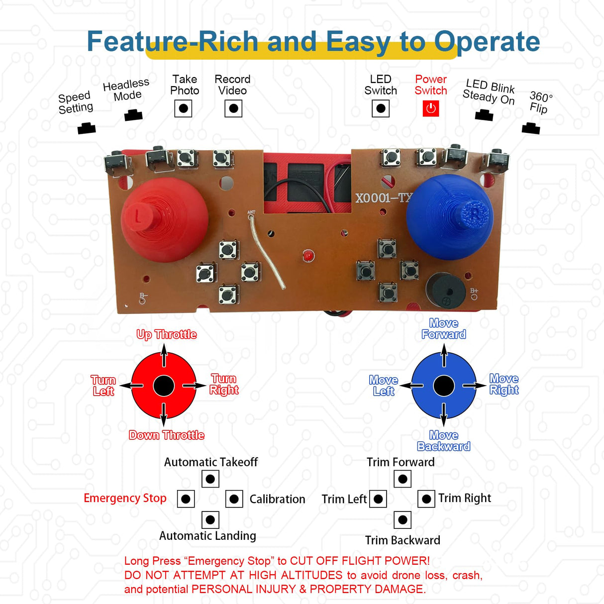 DIY Drone Kit with Brushless Motor & Dual Camera - STEM Building Project with Optical Flow Hovering, 360° Flips, One-Click Controls for Beginners to Learn Drone Engineering YYSOLDERIC