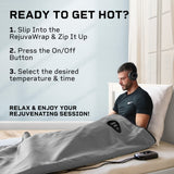 LifePro Rejuvawrap Far Infrared Sauna Blanket - Portable Infrared Sauna for Home Relaxation - Sauna Blanket - Infrared Blanket Sauna with 77–176 °F Temp Range LifePro