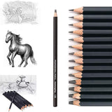 Heshengping Drawing Sketch Pencil Set 14pcs Sketching Pencils 12B 10B 8B 7B 6B 5B 4B 3B 2B B HB 2H 4H 6H Graphite Pencils for Kid Adults Artists Student Beginners Professional Heshengping