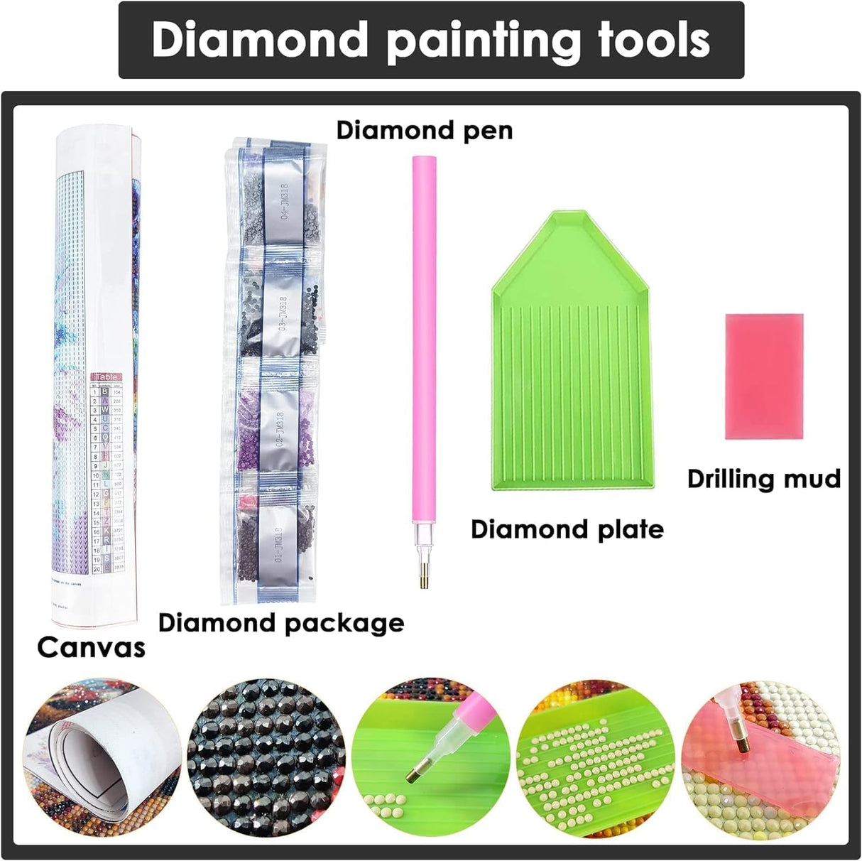Yomiie 2 Pack Large Diamond Art Kits for Adults, Planets & Dolphins Diamond Painting Art DIY Full Round Drill Kits, Embroidery Rhinestone Diamond Crystal Craft Canvas Home Wall Decor 31.5x11.81 inch Yomiie