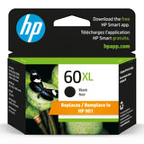 HP 60XL Black High-yield Ink Cartridge | Works with DeskJet D1660, D2500, D2600, D5560, F2400, F4200, F4400, F4580; ENVY 100, 110, 120; PhotoSmart C4600, C4700, D110a Series | CC641WN HP