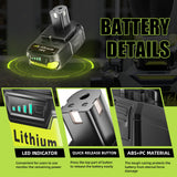 VINIDA 2Pack 3.0Ah 18V P102 Lithium-ion Replacement for Ryobi 18V Battery Compatible with Ryobi Battery 18V P102 P103 P104 P105 P107 P108 P109 P190 VINIDA