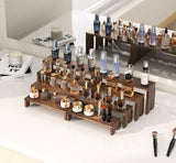 2 Set Large Wooden Tiered Riser Display Stands for Vendor Events,Stackable Wooden Cupcake Stand,Farmhouse Decor Wood Dessert Table Display Set,Vendor Booth Display Items,Food Display Risers for Party（12-11.2-10.4-9.6IN） Vecxoty